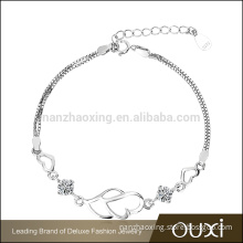 OUXI 2016 Simple Design Fashion Silver Women Bracelets